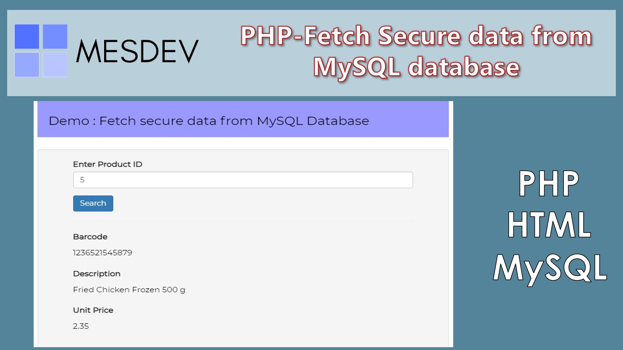 php-fetch-secure-data-from-mysql-using-prepared-statements php-fetch-secure-data-from-mysql-using-prepared-statements
