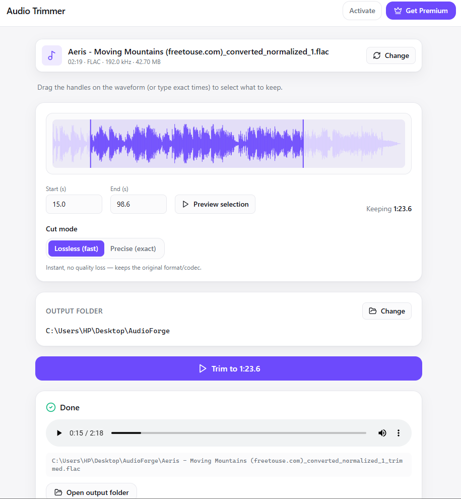 Audio Forge screenshot 2