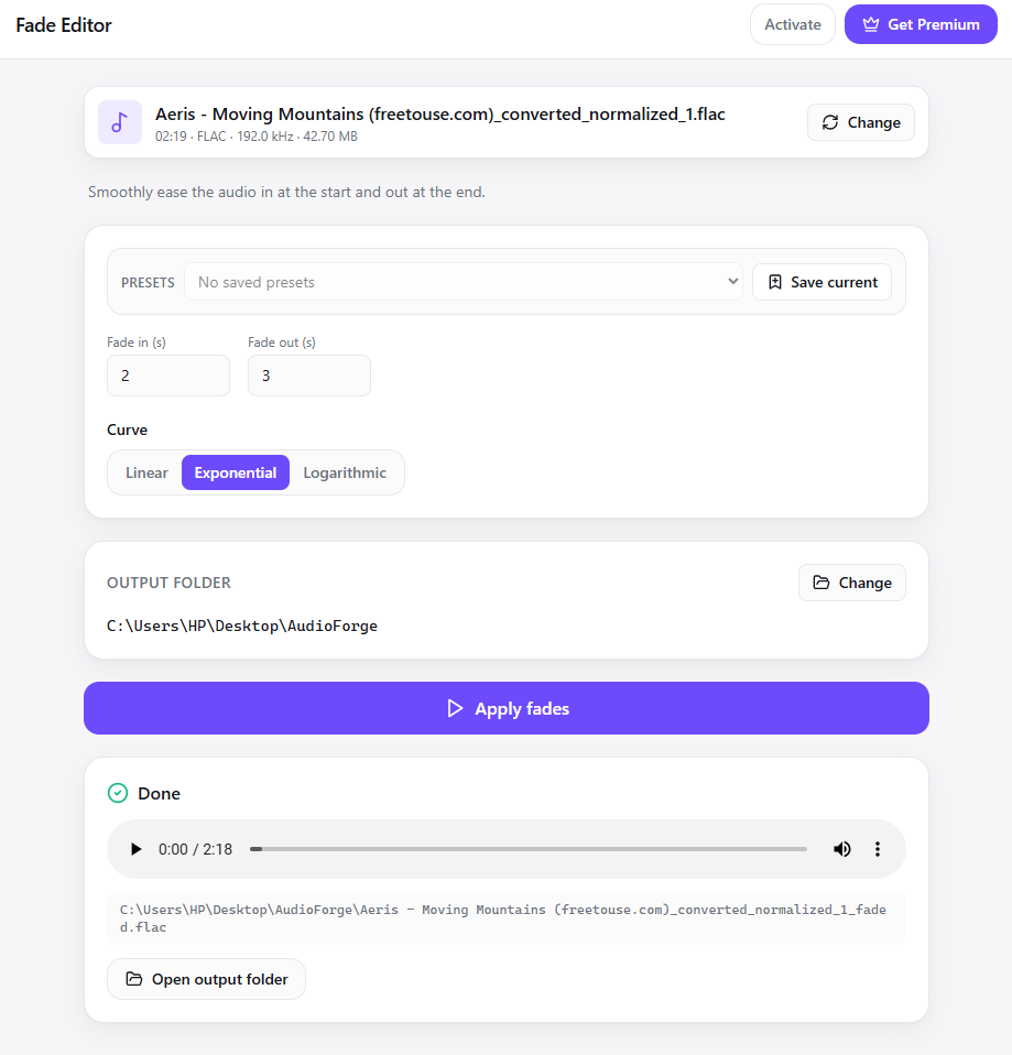 Audio Forge screenshot 4